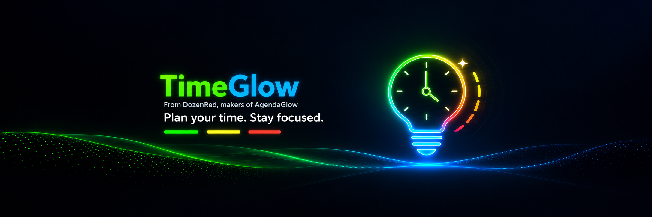 TimeGlow visual focus timer by DozenRed